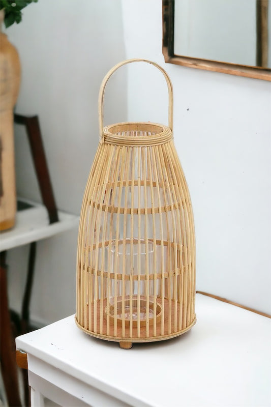 Candleholder Crystal Bamboo